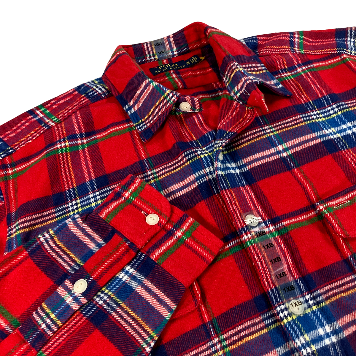 Polo Ralph Lauren Flannel Workshirt BIG & TALL Mens Red Plaid LT