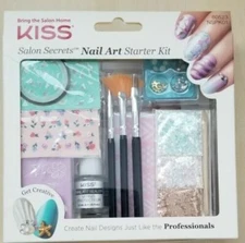 KISS Salon Secrets Nail Art Design Starter Kit Glitter New NSPK01-B