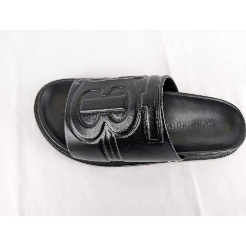 【BURBERRY】TB MONOGRAM SLIDES Burberry - TB Monogram leather slides Burberry