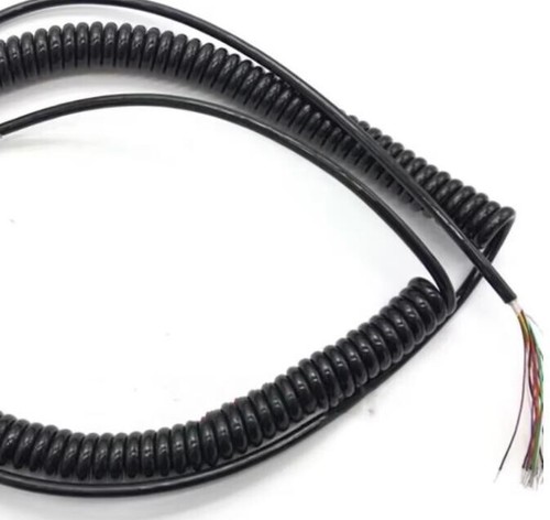 12-21 rdzeni sprężynowy kabel spiralny zwinięty kabel do ręcznego enkodera CNC - Zdjęcie 4 z 6