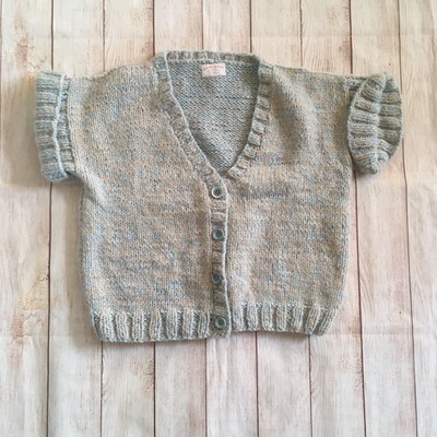 short wool cardigan