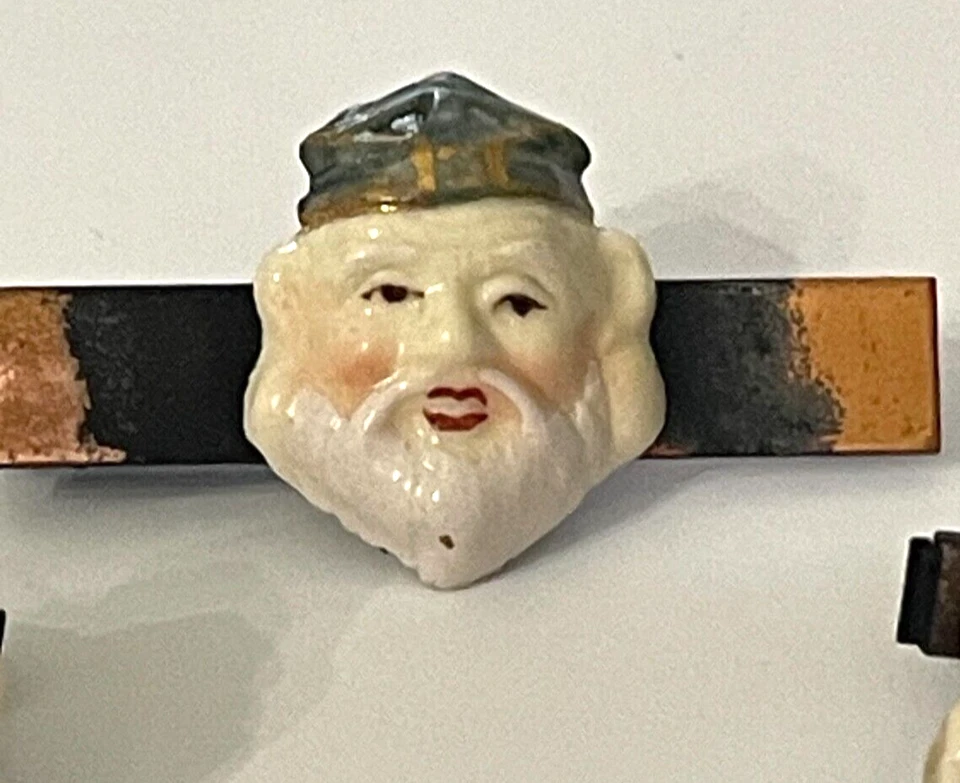 Gemelos y barra de corbata de porcelana pintados a mano japoneses de colección TOSHIKANE ENVÍO GRATUITO JCS Foto 4 de 4