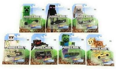 Hot Wheels 2020 1:64 Gaming Characters Cars Minecraft Complete Set