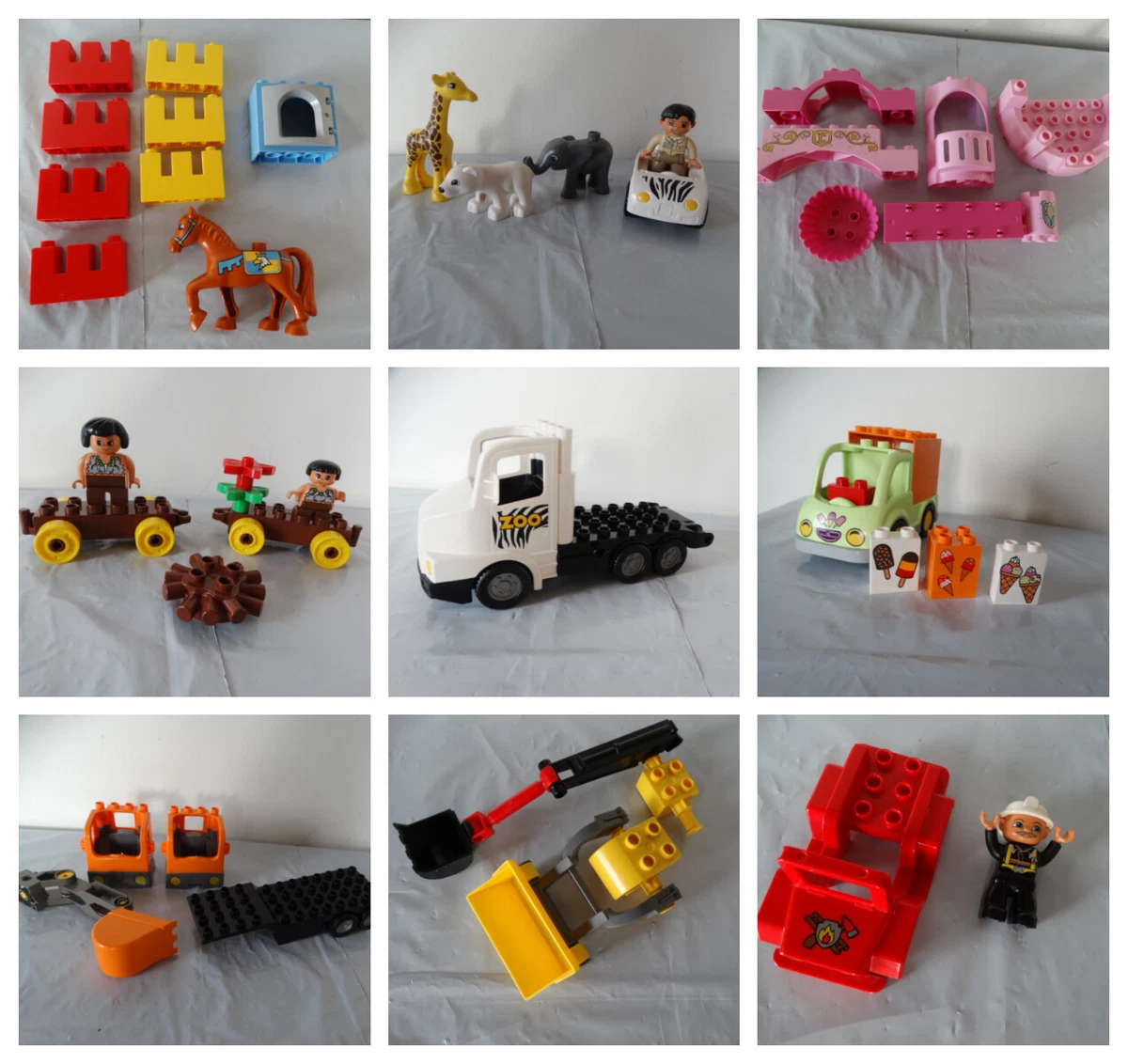 DUPLO PICK Part/Lot Replacement Pieces: Castle, Cavemen, Winnie the Pooh |