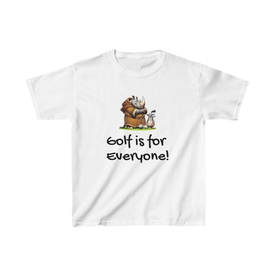 Golf is for Everyone! Kids Heavy Cotton  Tee