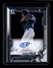 2021 Bowman Chrome Prospect Autographs #CPAGF George Feliz Auto - NM-MT