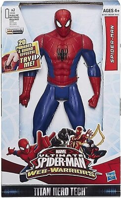 Marvel Ultimate Spider-Man Web Warriors Titan Hero Tech Electronic Spider - READ