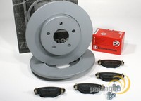 Zimmermann Bremsscheiben Ø 280 Mm + BremsbeläGe Hinten FüR Ford Mondeo III