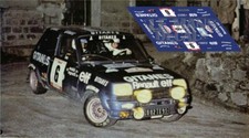 Decals Renault 5 Tour de Corse 1979 6 1:32 1:43 1:24 1:18 Slot calcas Ragnotti