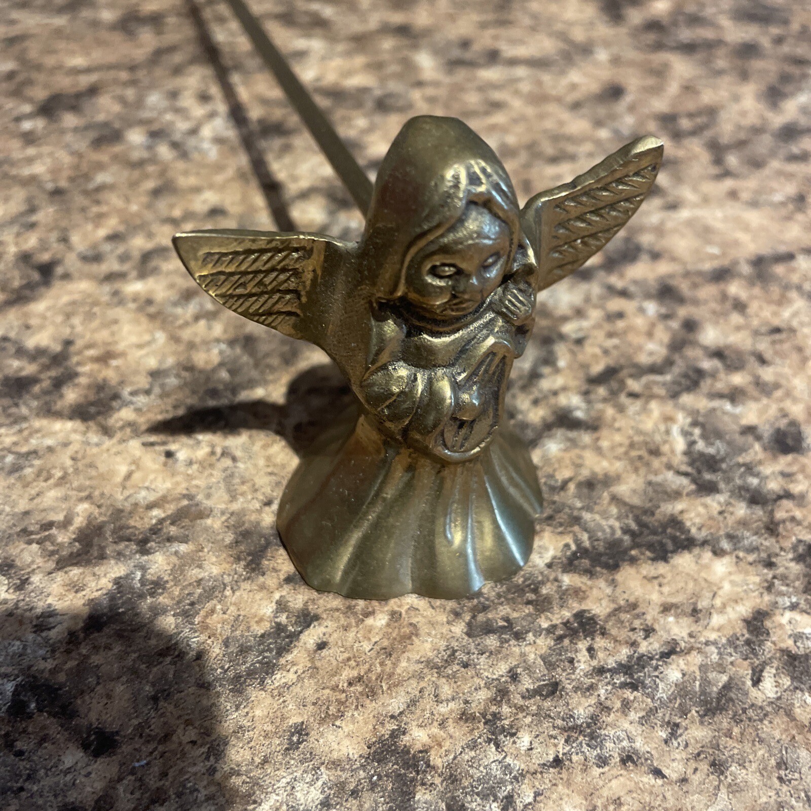 Long Handle Brass Cherub Angel Candle Snuffer eBay