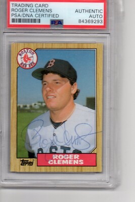 ROGER CLEMENS autograph card topps