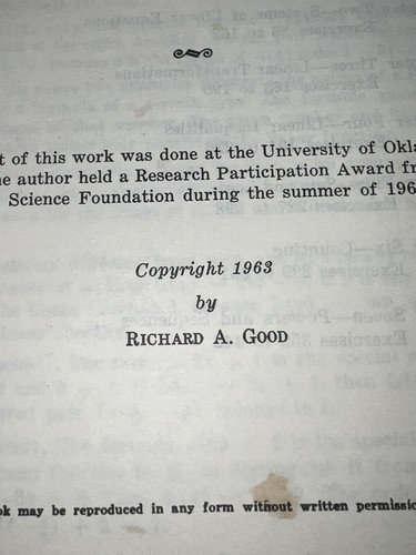 Vintage 1963 Introduction to Mathematics Text Work Book University of Maryland - Picture 4 of 10