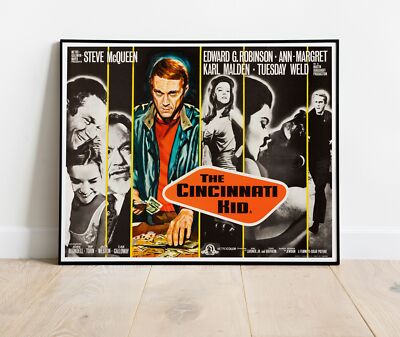 The Cincinnati Kid Steve McQueen Repro Filmposter 30''x24'' /#78