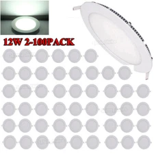 6Inch LED Ceiling Lights Ultra-Thin Recessed Retrofits Kit 6000K Daylight 12W