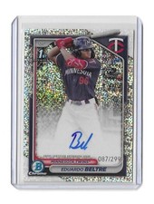 2024 Bowman Chrome     Autographs Speckle Refractor #CPA-EB Eduardo Beltre  /299