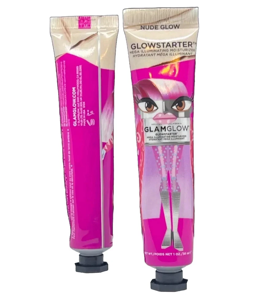 GlamGlow GLOWSTARTER Mega Illuminating Moisturizer Nude Glow 1oz Jar Or Tube - Image 3 of 4