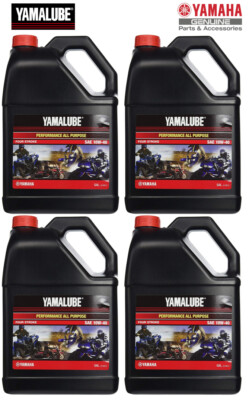 4x YAMAHA YAMALUBE All-Purpose MX 4-Stroke Engine Oil 10W40 SAE LUB-10W40-AP-04