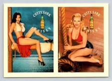 Cutty Sark Blended Scotch Whisky Pin Up Girls Stickers Postcard Advertising