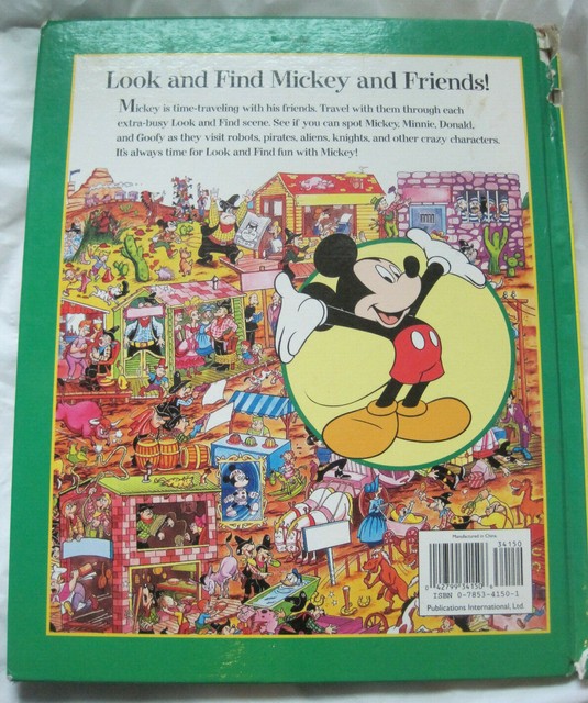 #~Vintage~Disney Look and Find Mickey Mouse~Search Puzzle Activity Book ...