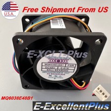 For MQ6038E48B1 FSR Violent Cooling Ball Bearing Fan 48V 0.41A 3-Pins 60*60*38mm
