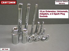 Craftsman 12 Pc Extension Accessory Set W 2 Spark Plug Sockets 11