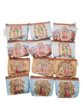A granel 12 x Monedero Dama de Guadalupe Bautizo Fiesta Favor Recuerdos De Bautizo