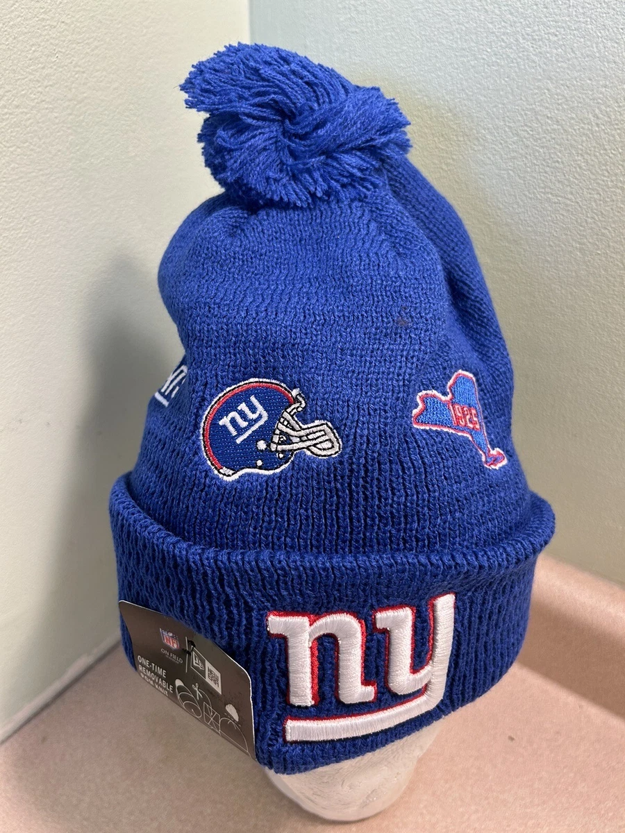 NFL NEW ERA NEW YORK GIANTS CUFFED WINTER KNIT POM BEANIE  display picture 1