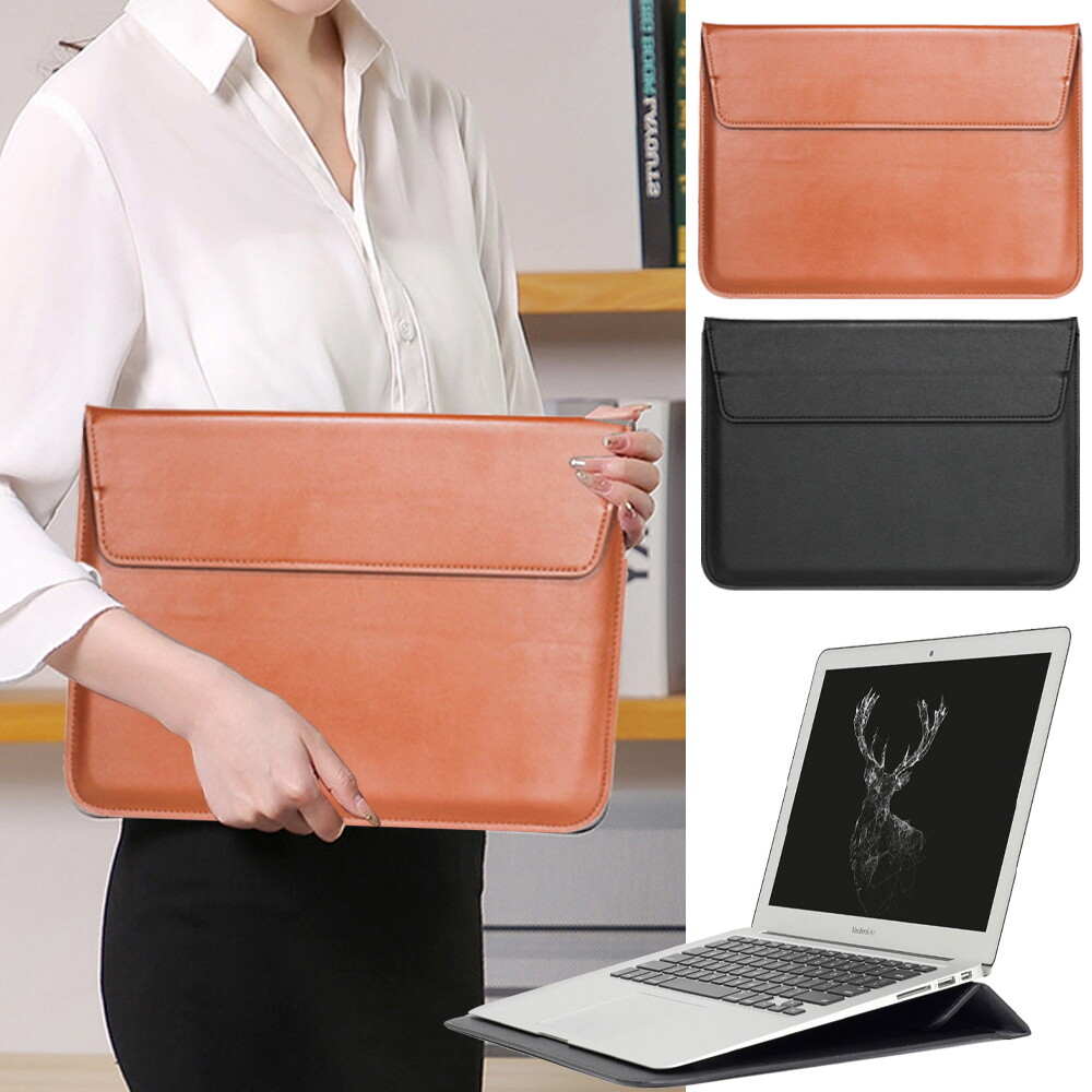 Sleeve PU Leather Laptop Bag Stand Case For Dell XPS Inspiron 11