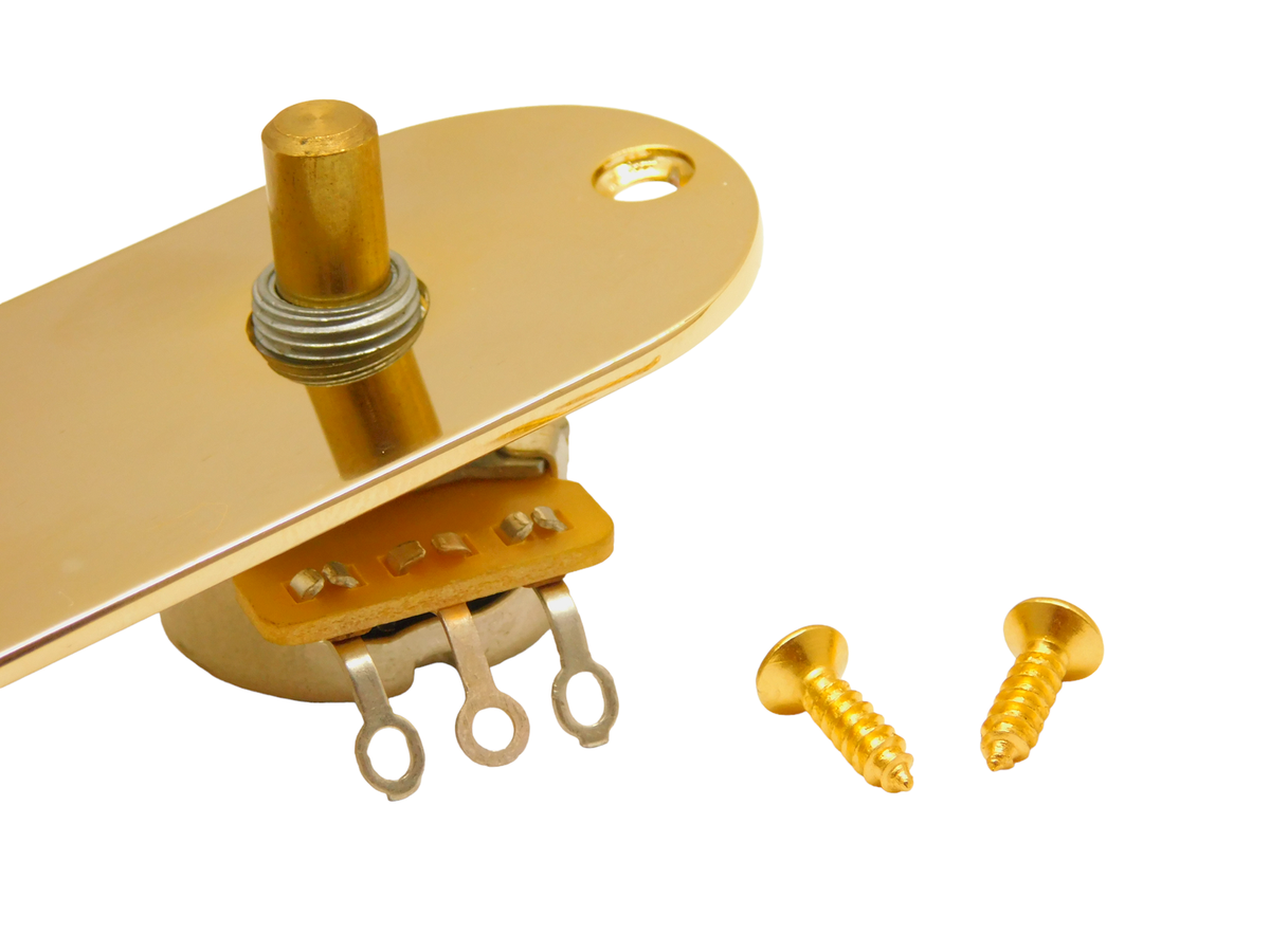 Manopole Chitarra Telecaster In Metallo Dorato 18 Mm – Controllo Volume/tono, Albero 6mm