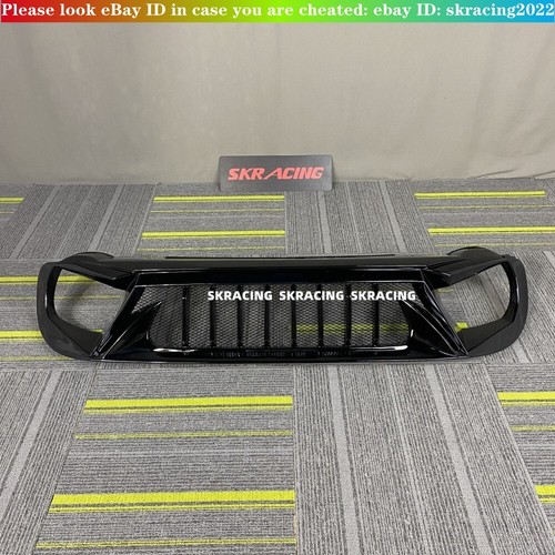 For 2015 2016-2018 Jeep Renegade ABS Black Front Bumper Center Hood Grill Mesh - Picture 7 of 8