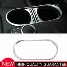 Central Console Water Cup Ring Trim Fit For Benz GLA CLA 2015-2020 Matte Silver