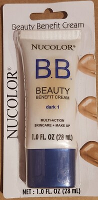 Nucolor B.B. Beauty Benefit Cream Dark 1 Multi-Action Skincare 5 ct.