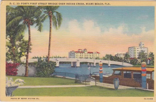 Forty First Street Bridge-Indian Creek-MIAMI BEACH, Florida