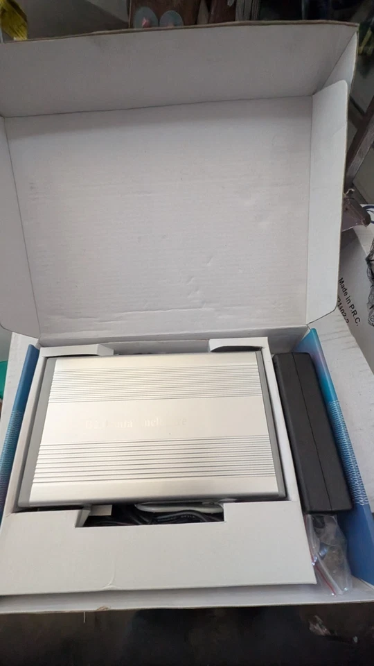 3.5-In USB 2.0 IDE SATA Aluminum Hard Disk Drive External Enclosure Case NEW - Image 2 of 4