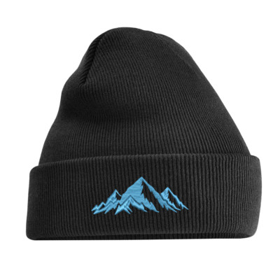 Mountain Beanie Mütze - warme Strickmütze für Erwachsene & Kinder, Outdoor Adventure Beanie