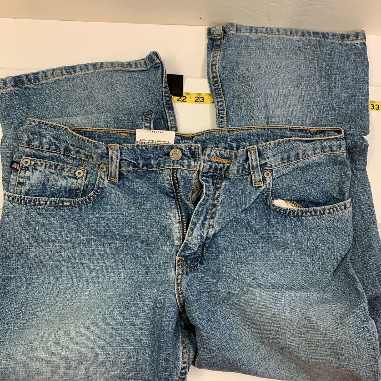 RALPH LAUREN POLO Jeans Size 11 / 12 NWT 100 Cotton Blue Denim Low