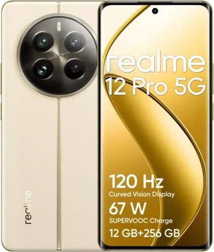 Realme 12 Pro 5G Dual SIM 8GB RAM 256GB - Navigator Beige EU
