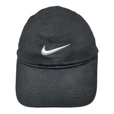 Nike Boy's Strapback Hat Black Size Child Embroidered Logo 100 Cotton