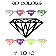 Diamond Sticker Vinyl Decal Classy Shape Car Window Illest Kdm Jdm Bling Colors