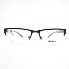 Pepe Jeans QUINTON PJ1177 C1 Eyeglasses Frames Black Gray Cat Eye 54-17-135