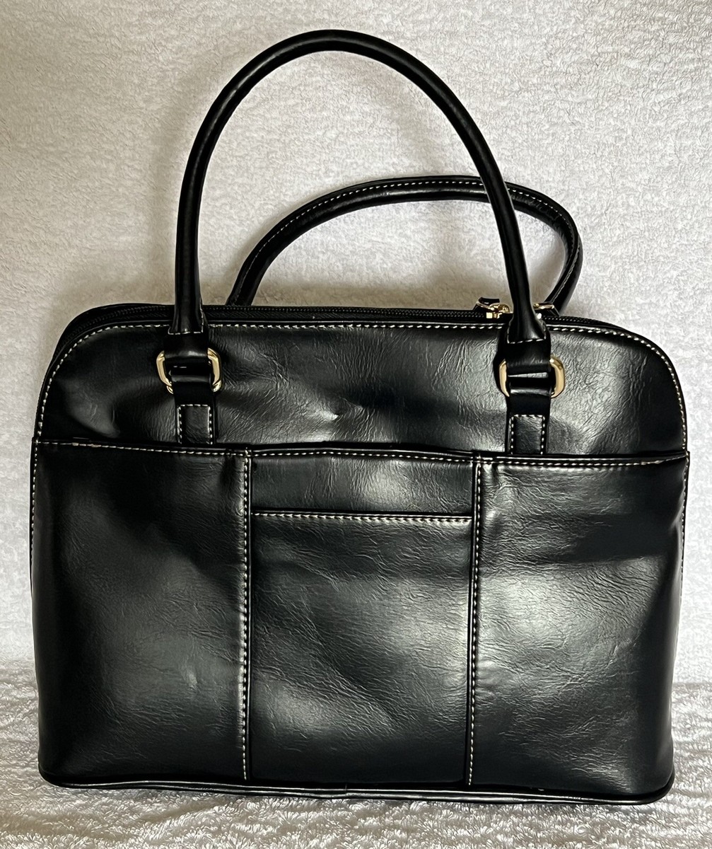 Giani Bernini Glazed Black Embellished Leather Double Flat Strap