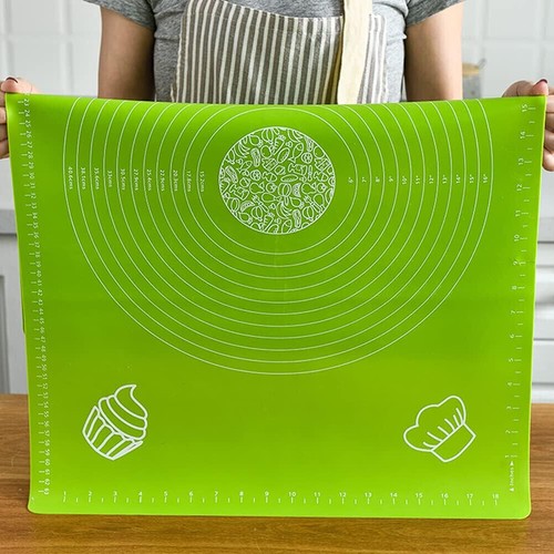 Large Non Stick Silicone Sheet Dough Fondant Rolling Mat Baking Pastry Icing Uk - Picture 2 of 8