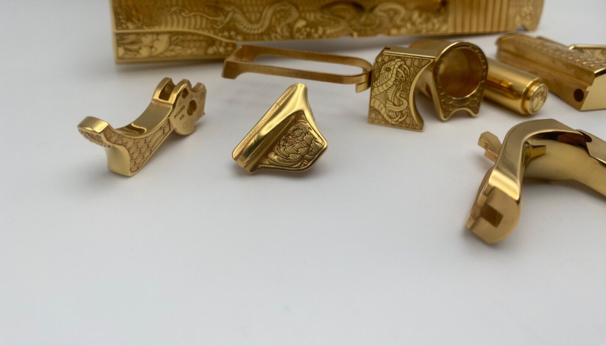1911 Slide Lever Decorative Gold Slide Lever For 1911-Style Frames ...