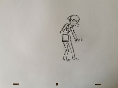 Simpsons TV Show Original Animationskunst Cel Produktion Requisite Zeichnung #27
