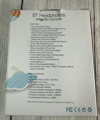 Midola Headphones Bluetooth Wireless Kids Volume Limit 85dB /110dB