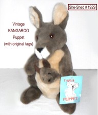 Vintage Kangaroo Puppet by CA Toys Plush Stuffed Animal (New with original tags)