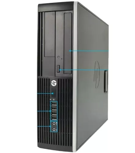 HP Desktop Computer 8GB RAM 250GB HDD Intel Quad Core i5 Windows 10 PC WiFi - Picture 1 of 8