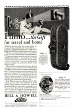 1929 Bell  Howell Filmo: Gift for Travel and Home Vintage Print Ad