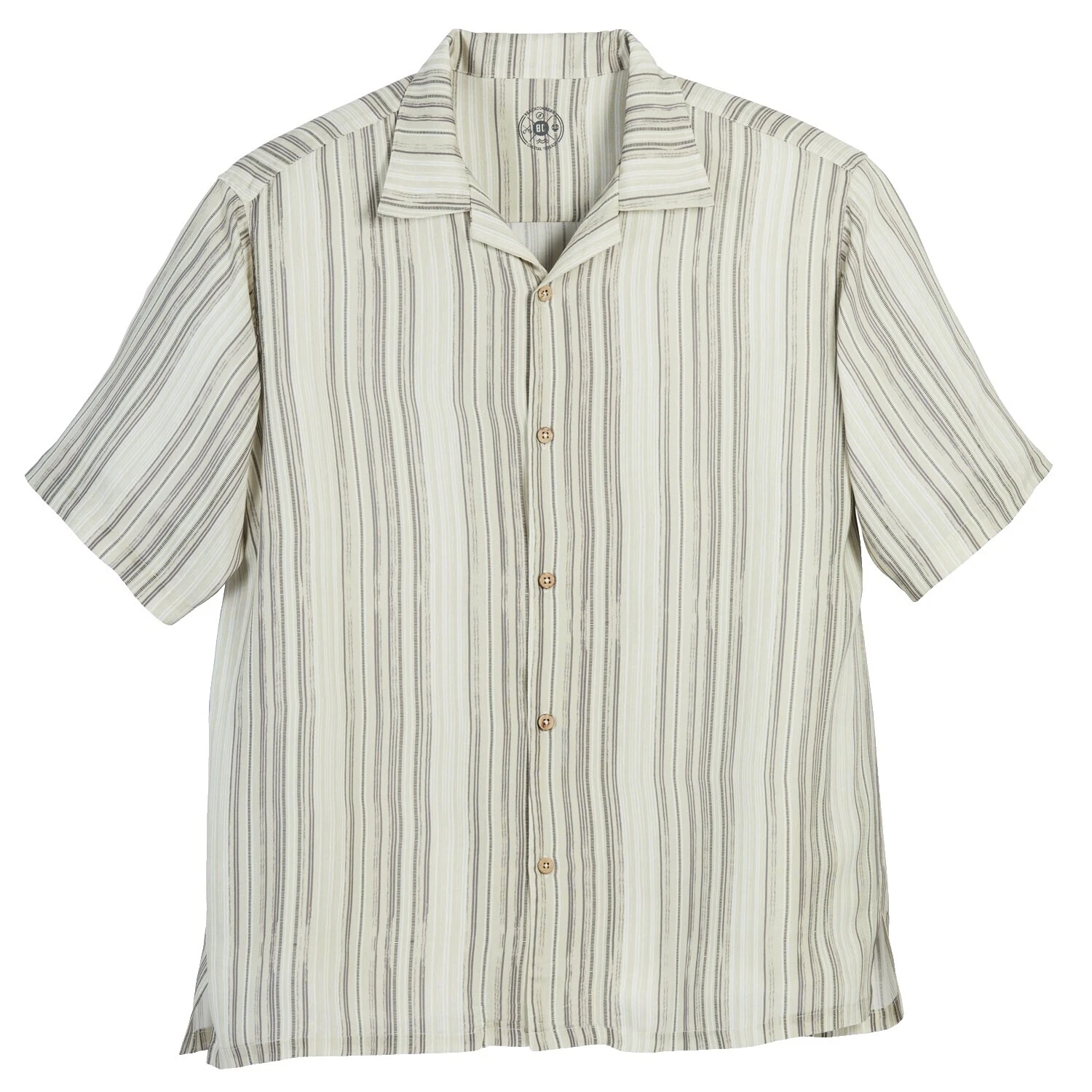 Coastal Striped Casual Button-Down Shirts for Men
