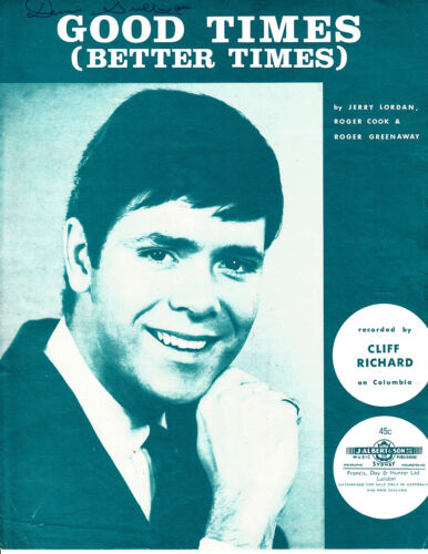 Good Times[Better Times]-1969-Cliff Richard-4 Page-Sheet Music - Photo 1/1